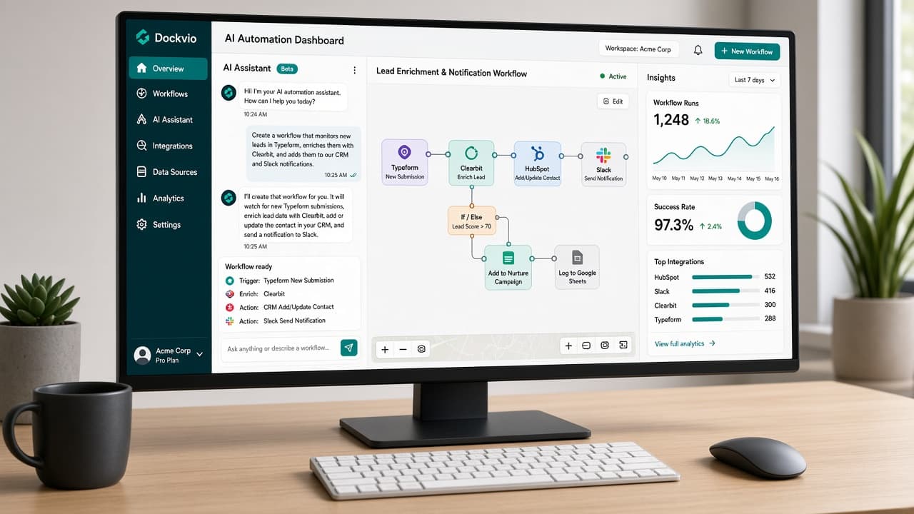 AI assistant and automation dashboard