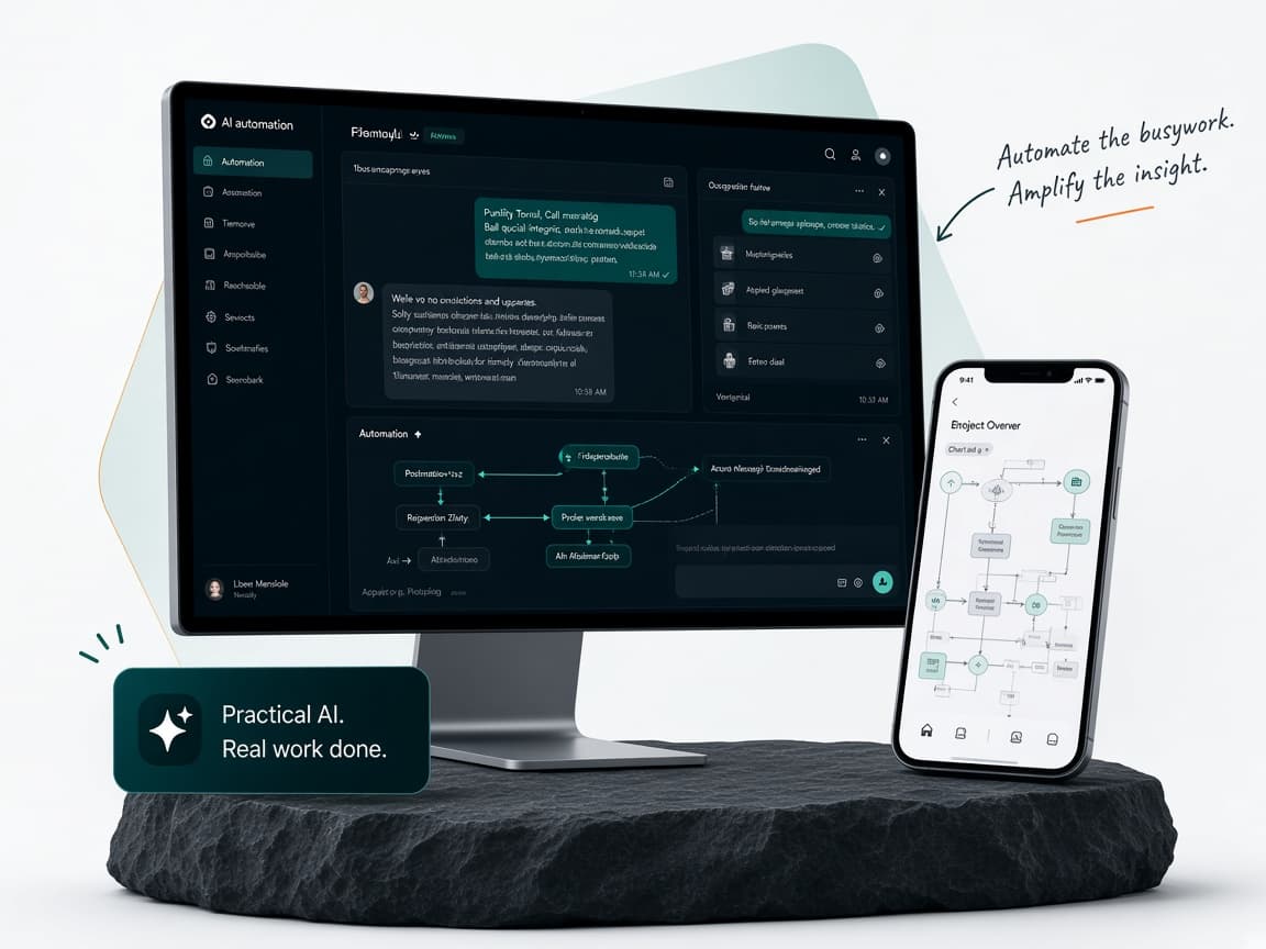 AI assistant and automation workflow dashboards Dockvio ships