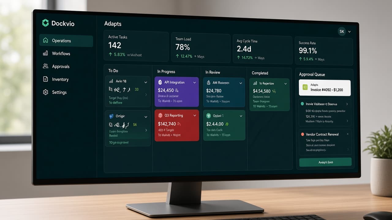 Internal operations dashboard