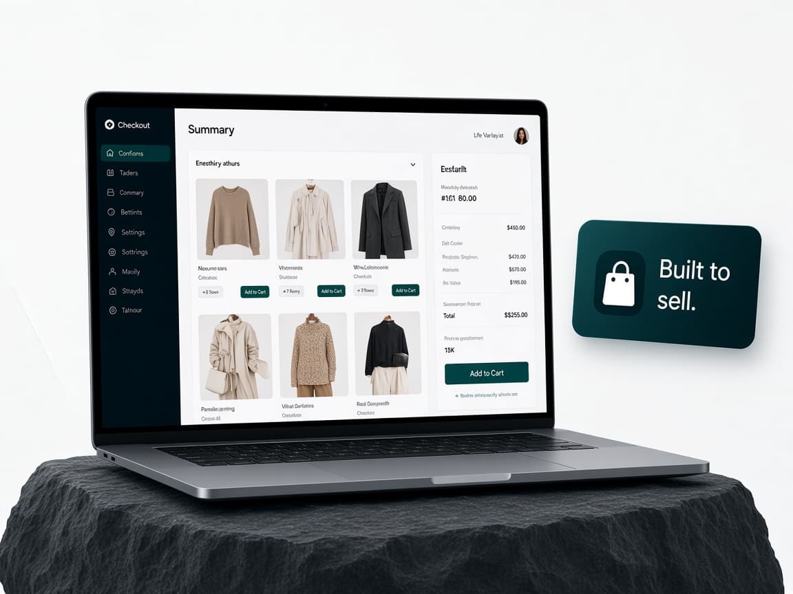E-commerce storefront mockups Dockvio ships for clients